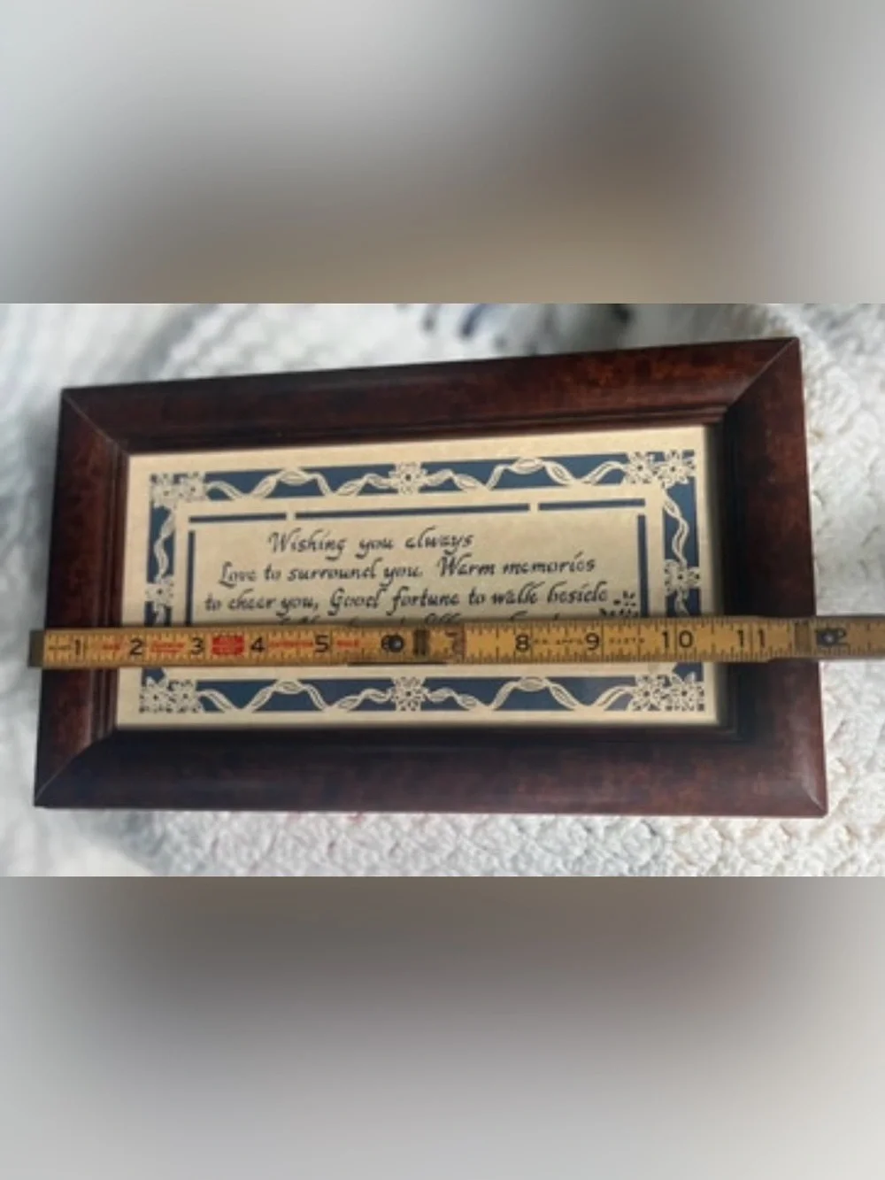 Scherenschnitte Scissor Cut Wishing You Love Framed & Signed Regina Walters 1990